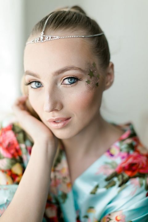 Stardust Inspired Makeup for a Celestial Wedding