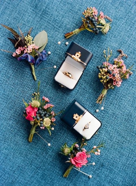 Colorful and Unique Boutonnieres 