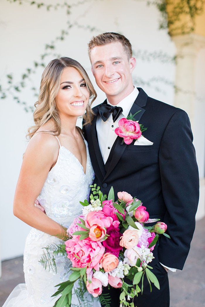 Haute Pink Black Tie Luxe Wedding Day - Hey Wedding Lady