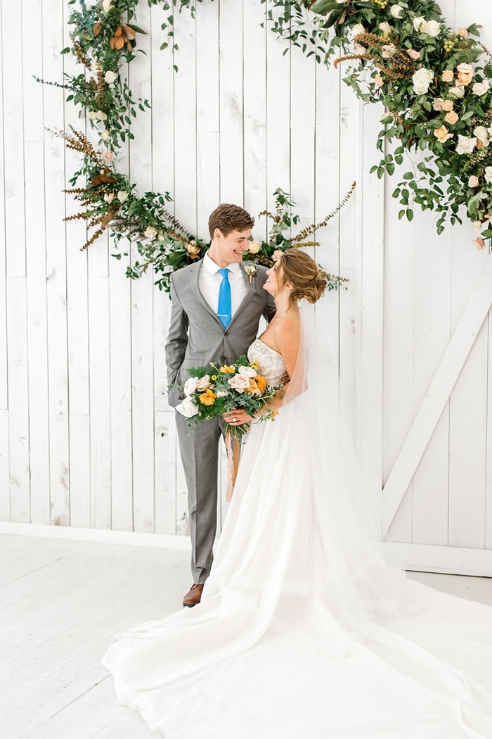 country elegant wedding attire
