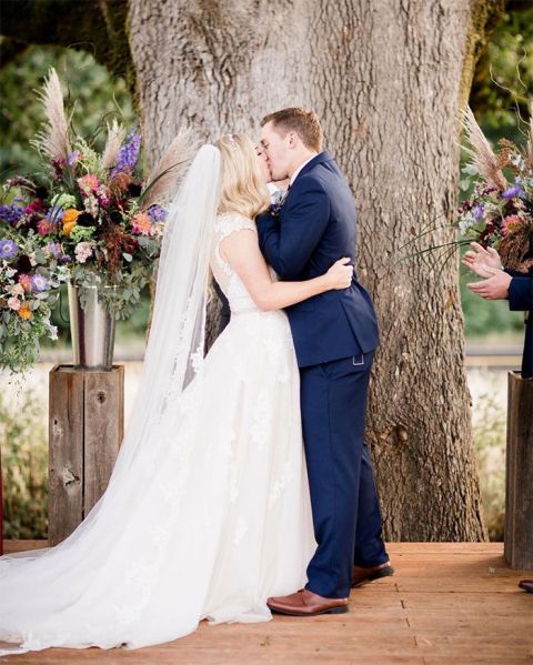 Farm Chic Wedding Day with Fall Colors