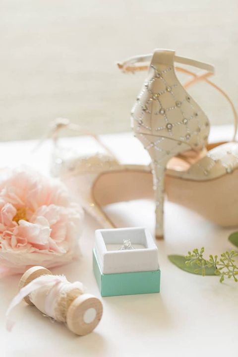 Modern Glam Wedding Shoes and Accessories