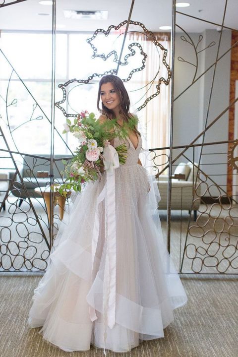 Modern Mermaid Bride for a Colorful 80's Neon Wedding Shoot