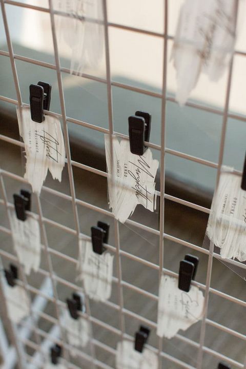 Modern Calligraphy Escort Cards