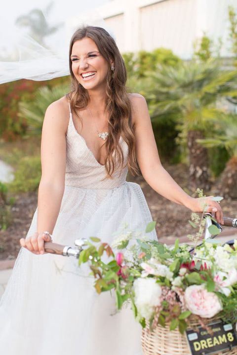 Playful and Colorful Wedding Dress by Hayley Paige