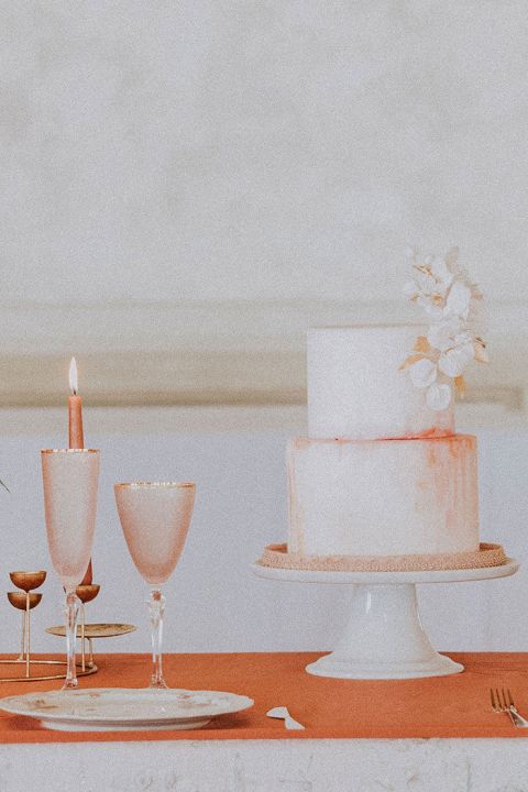 Blush and Rose Gold Tablescape