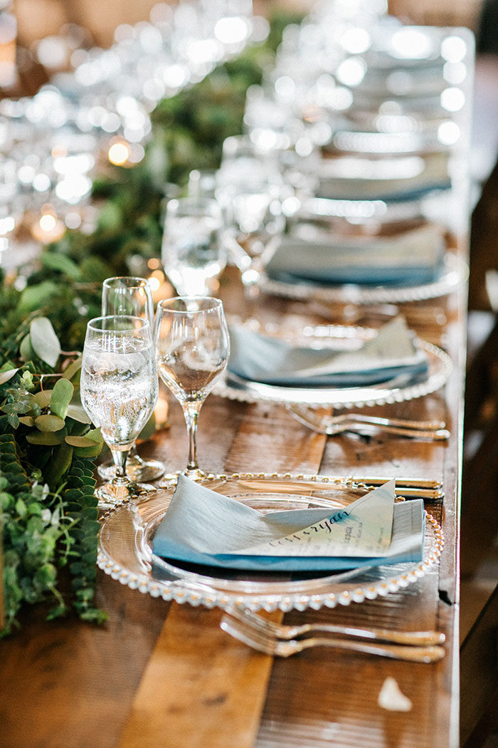 Country Elegance Barn Wedding in French Blue and White - Hey Wedding Lady