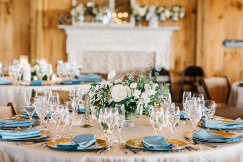 Country Elegance Barn Wedding In French Blue And White Hey