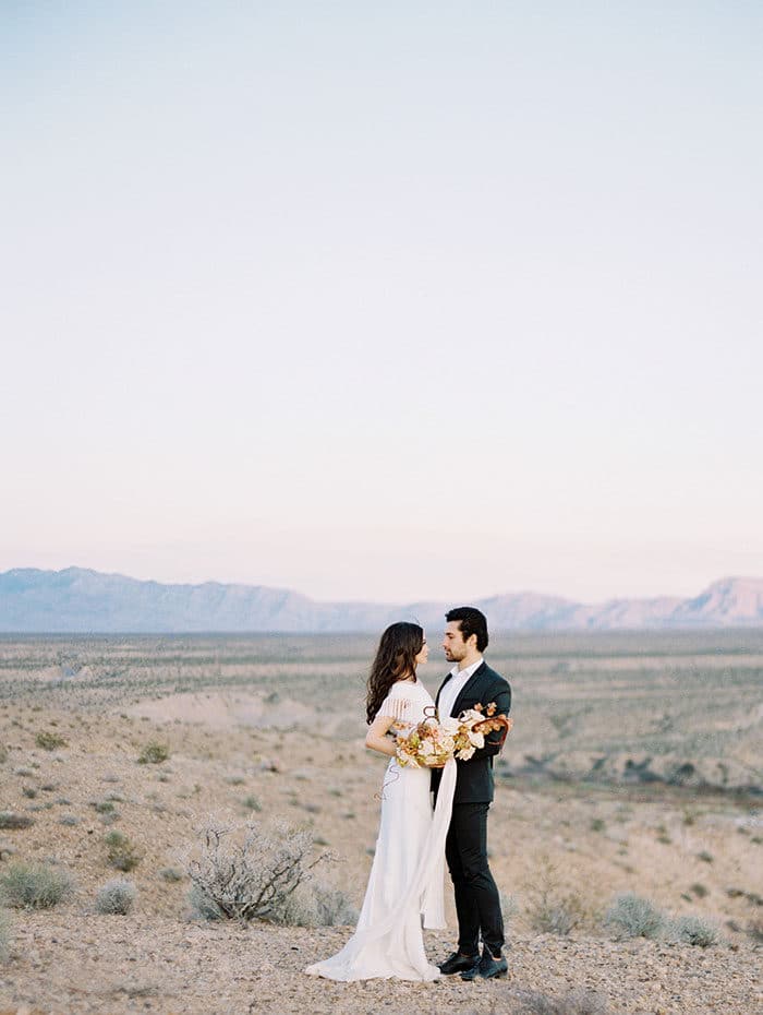 Modern Boho Adventure Elopement in the Nevada Desert - Hey Wedding Lady