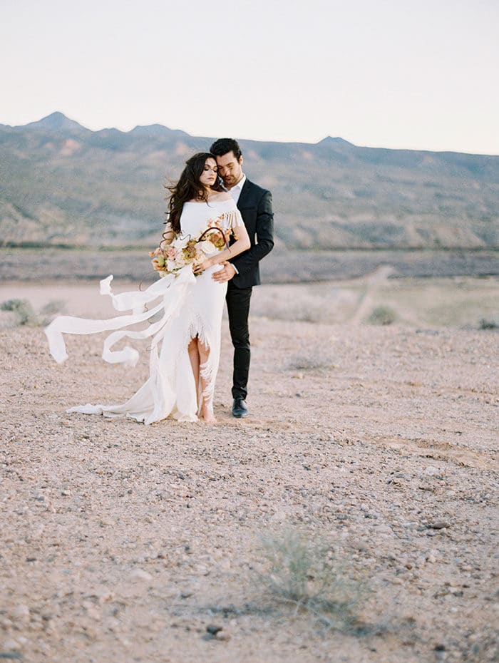 Modern Boho Adventure Elopement in the Nevada Desert - Hey Wedding Lady