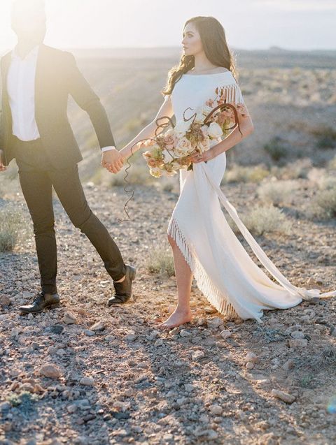 boho elopement dress