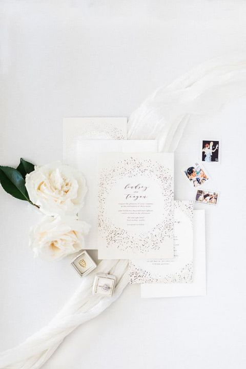 Scattered Stardust Celestial Inspired Invitation Suite