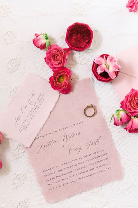 Pretty in Pink Wedding Invitations