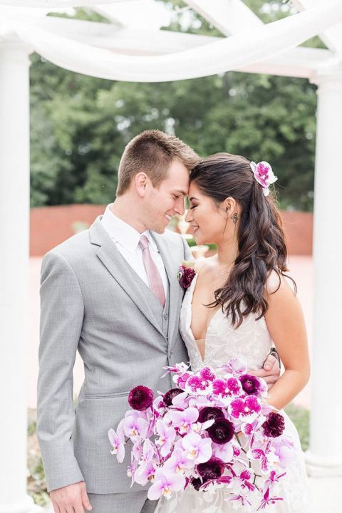 Orchid wedding dress hotsell