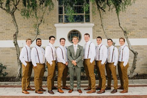 Bohemian shop groomsmen attire