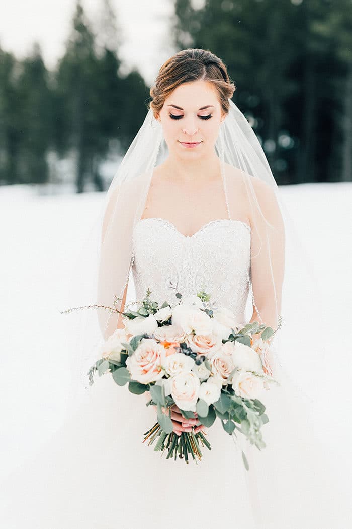 Snowy Mountain Elopement at a Rustic Lodge - Hey Wedding Lady