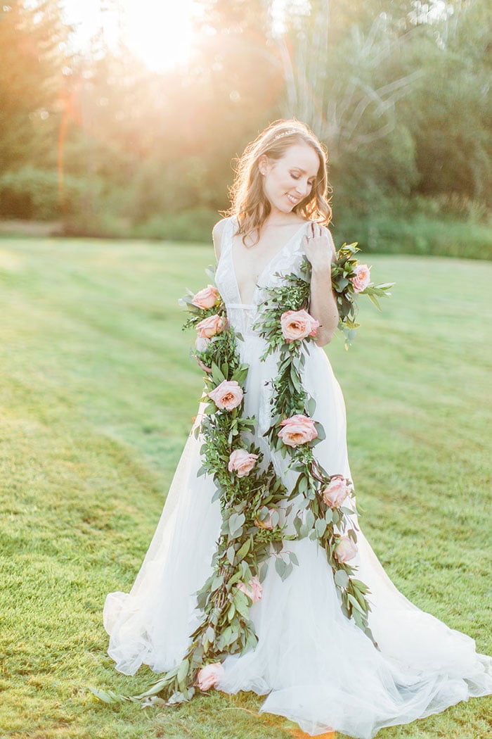 Dreamy Lakeside Wedding in Rose Gold and Blush - Hey Wedding Lady