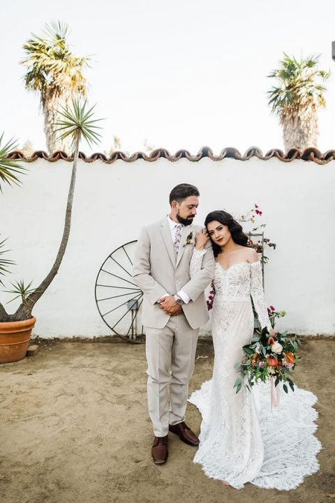 Southern California Spanish Wedding Style with Boho Flair Hey