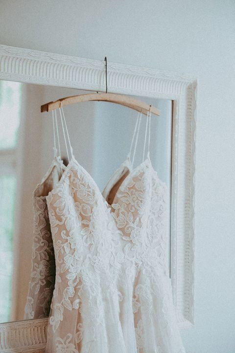 Nude Lace Wedding Dress