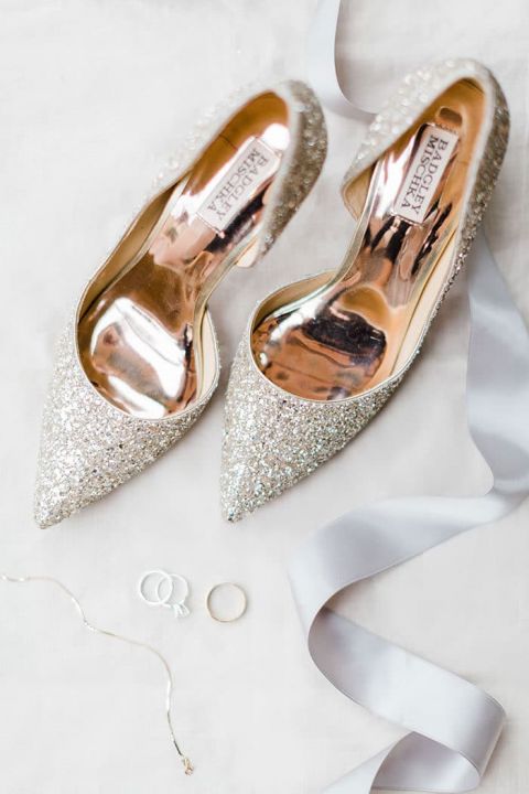 Glitter Badgley Mischka Wedding Shoes