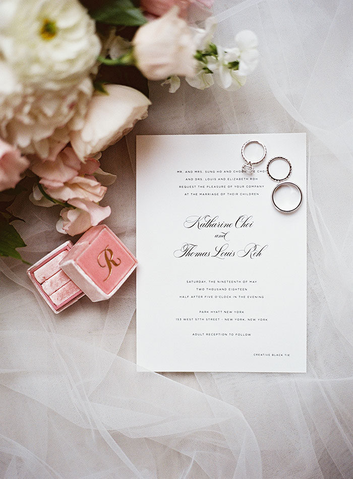 Exquisite Black and White City Wedding with Pops of Blush - Hey Wedding ...