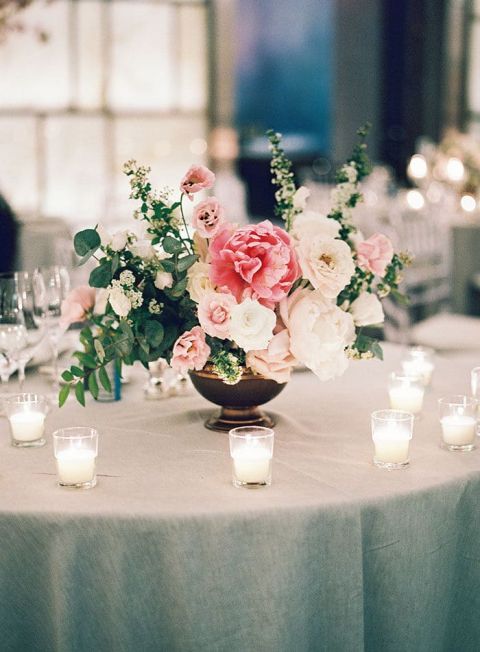 Black and White Wedding Centerpieces