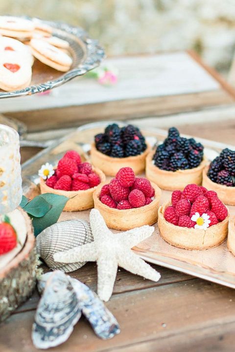 Beach Themed Bridal Shower Dessert Table