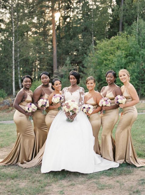 purple gold wedding dress