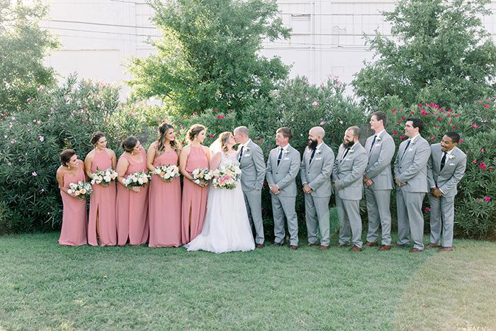 Rustic Mauve Wedding at an Industrial Dallas Venue - Hey Wedding Lady