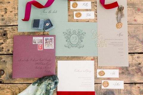 1920's Vintage Glamour Wedding Invitations