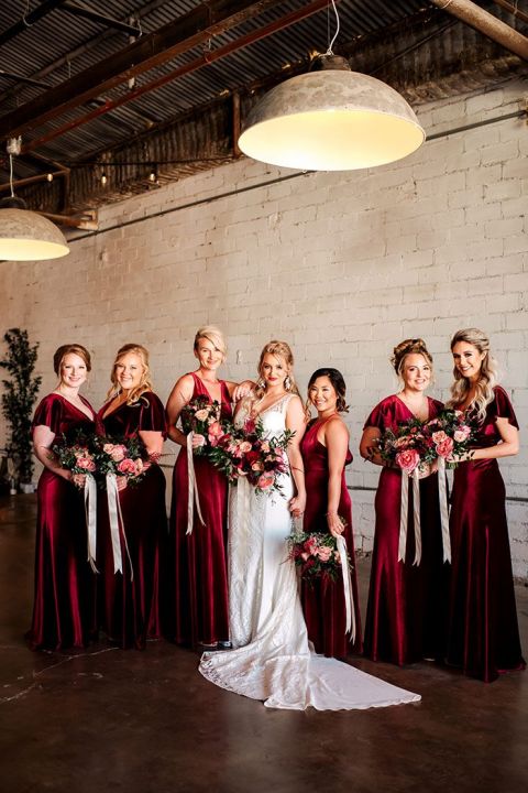 Jenny yoo bridesmaid outlet velvet