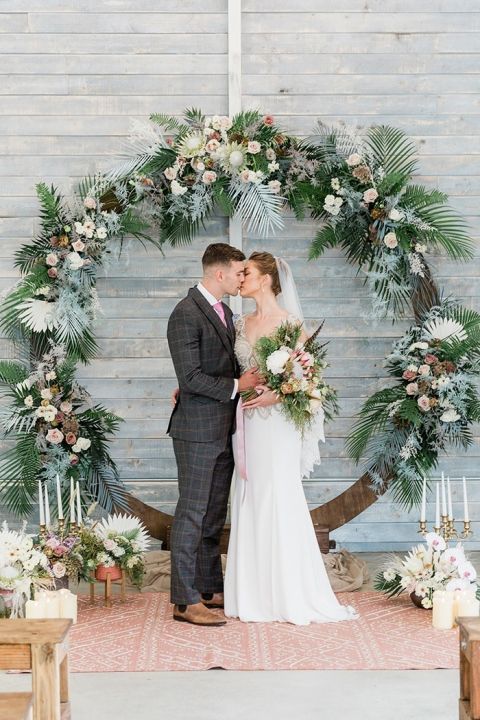 Wild Hearts Bohemian Barn Wedding Shoot With The Perfect Ceremony