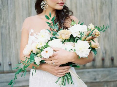 Peony and Garden Rose Bouquet