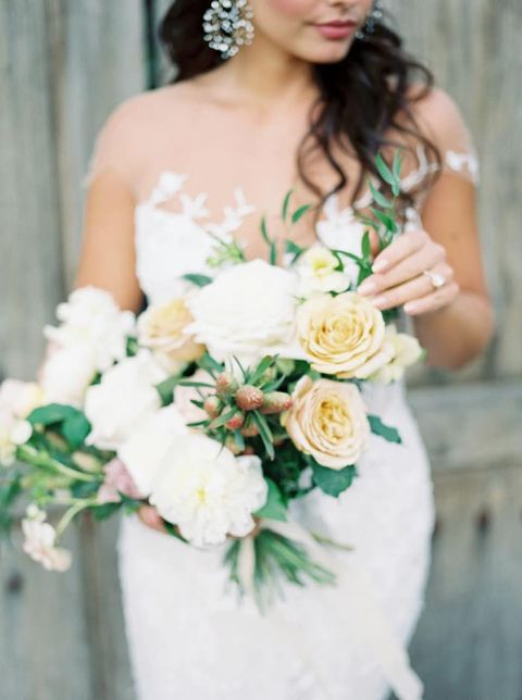 Peony and Garden Rose Bouquet