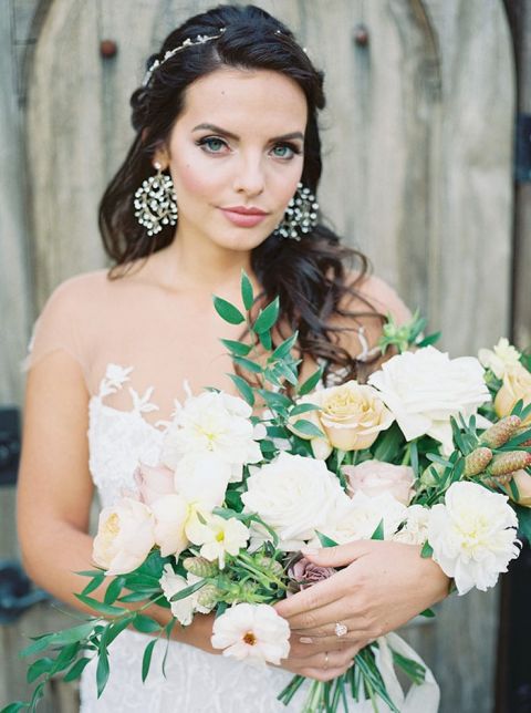 Crystal Branch Earrings for an Earthy Vintage Wedding