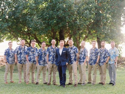 hawaiian groomsmen attire