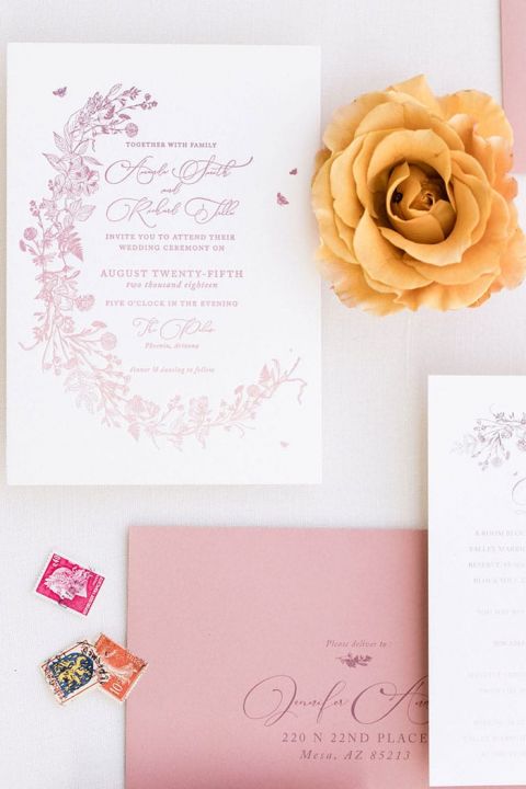 Sunshine and Citrus Modern Ballroom Wedding with a Summer Color