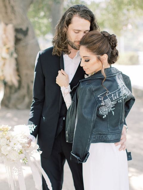 Inspiration for a Rocker Chic Bride with the Perfect Edge of