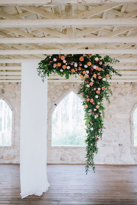 Dressing Up a White Wedding Venue with Colorful Summer Flowers | Hey ...