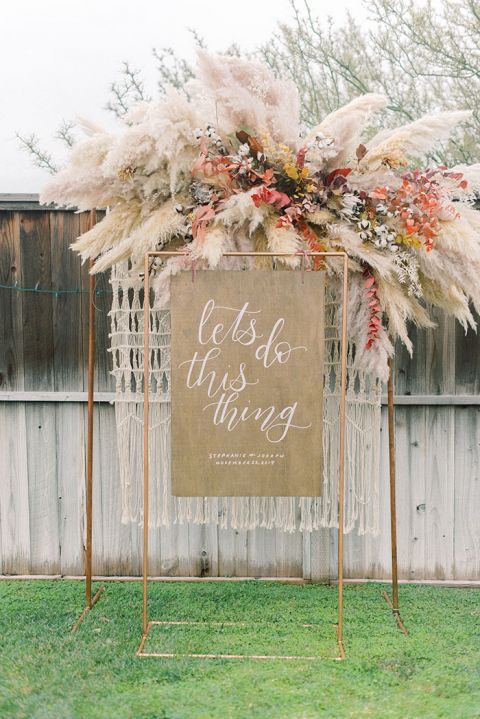 simple boho wedding