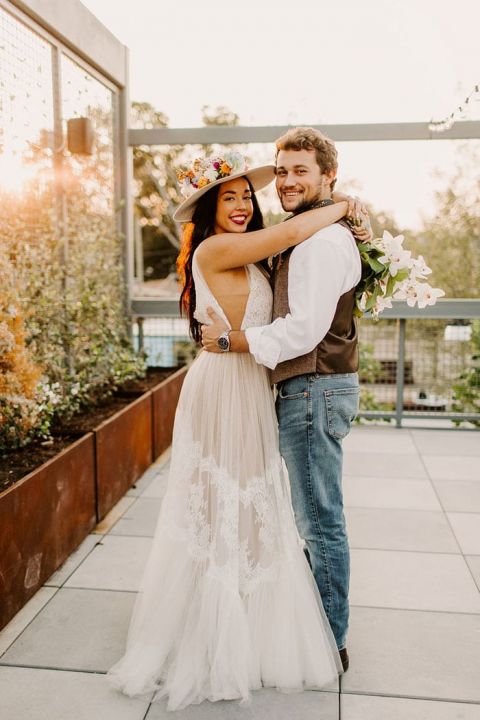 This Music Festival Wedding Shoot has Coachella Vibes Hey