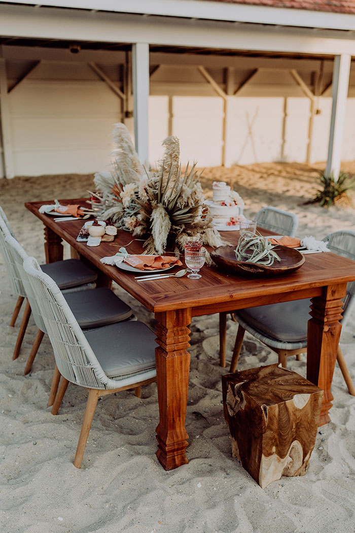 A Boho Beach Party with a Retro Trailer Bar - Hey Wedding Lady