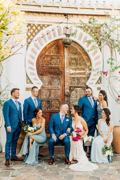 Indigo and Bougainvillea Desert Wedding at a Moroccan Oasis Hey Wedding Lady Indigo and Bougainvillea Desert Wedding at a Moroccan Oasis