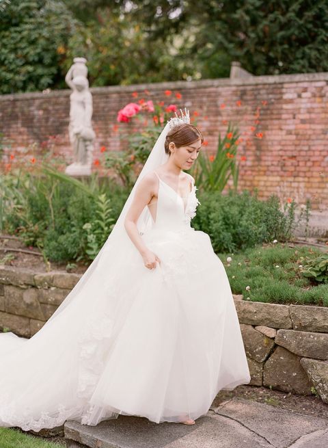 Princess Dress for a Castle Garden Wedding in Seattle