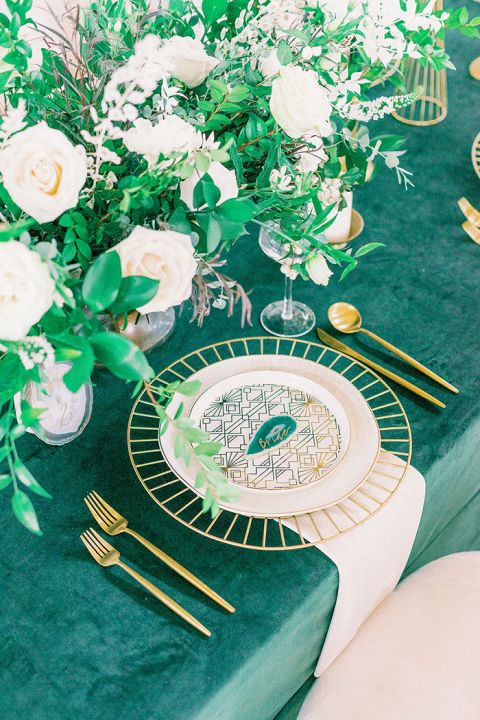 Glamorous Green And Gold Vintage Barn Wedding Hey Wedding Lady