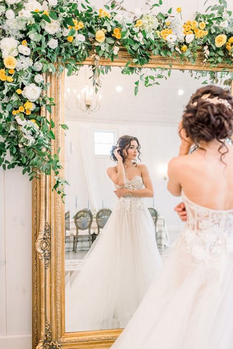 Vintage Mirror Mirror on the Wall for a Fabulous Modern French Chateau Wedding