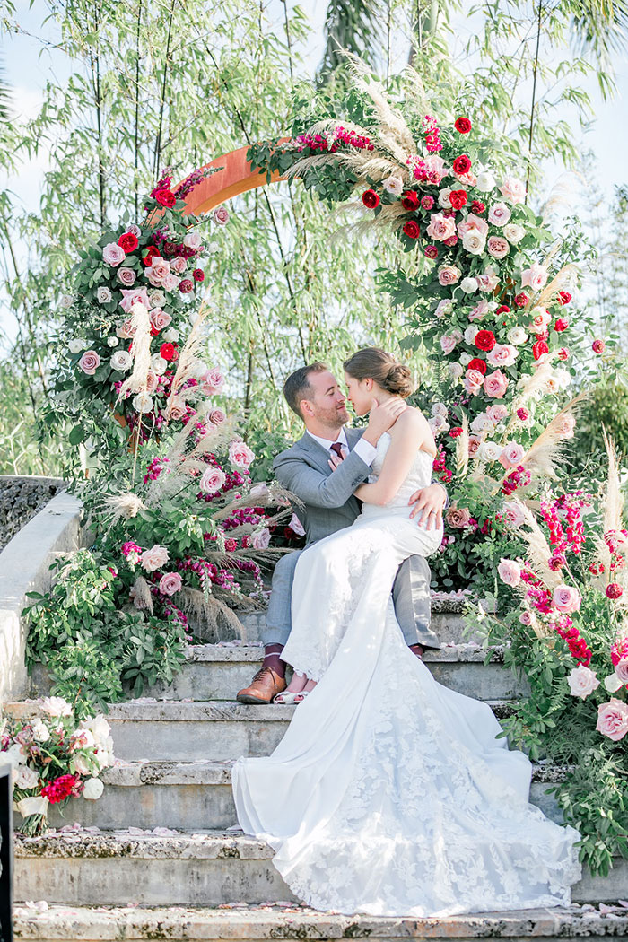 Old World Romance with a Magical Flower Arch | Hey Wedding Lady