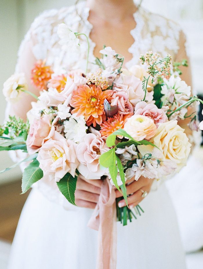 Colorful Summer Flowers add Rustic Charm to a Mansion Wedding - Hey ...