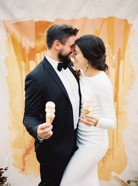 Locally Sourced Ice Cream as a Wedding Cake Alternative