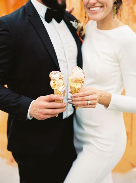 Locally Sourced Ice Cream as a Wedding Cake Alternative
